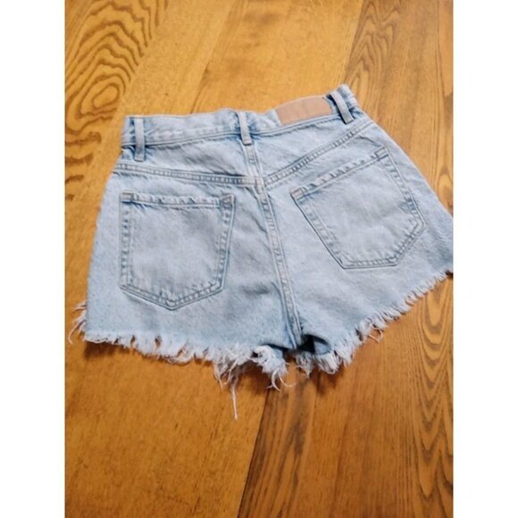PACSUN Jeans Shorts Womens 25 BLUE VINTAGE HIGH RISE Preowned Button Fly - Picture 7 of 11